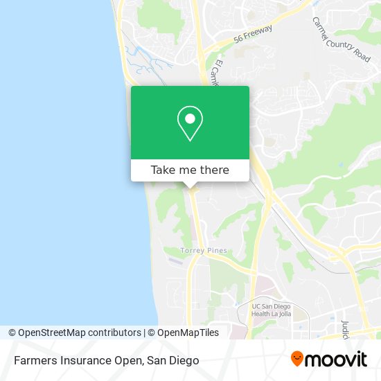 Farmers Insurance Open map