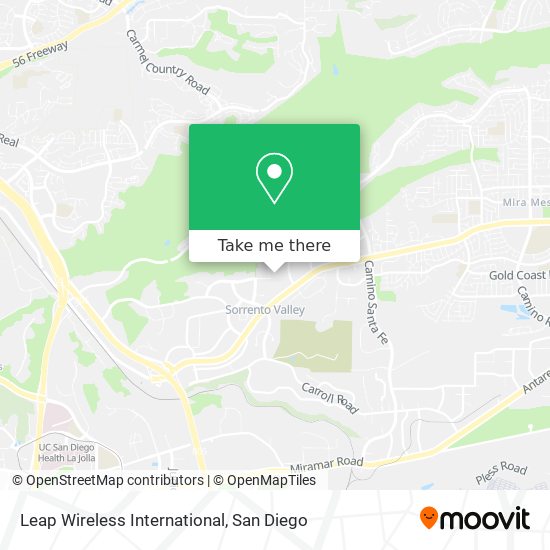 Mapa de Leap Wireless International