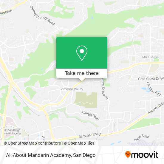 Mapa de All About Mandarin Academy