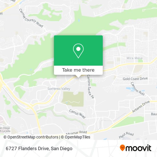 Mapa de 6727 Flanders Drive