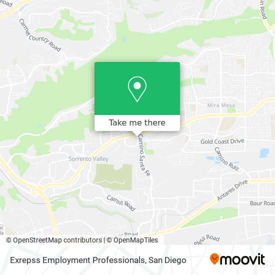 Exrepss Employment Professionals map