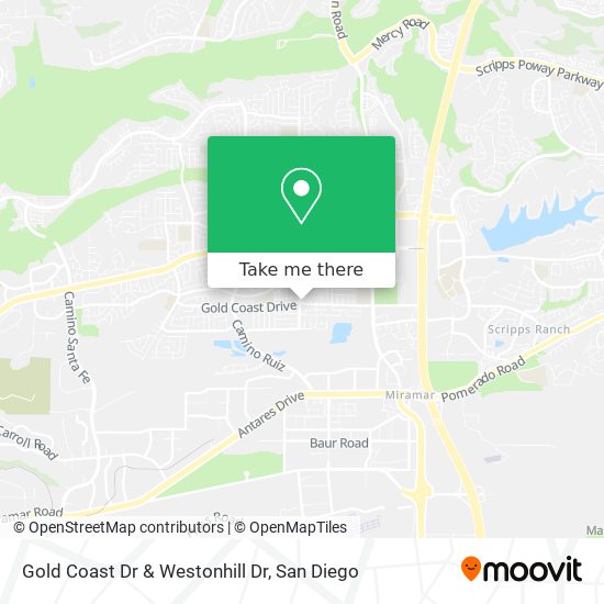 Gold Coast Dr & Westonhill Dr map