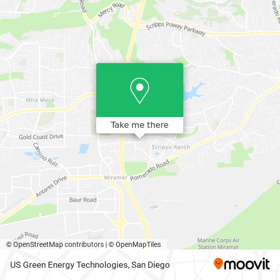 Mapa de US Green Energy Technologies