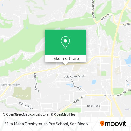 Mira Mesa Presbyterian Pre School map