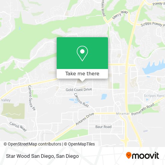 Star Wood San Diego map