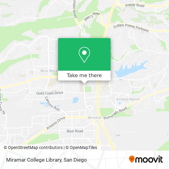 Miramar College Library map