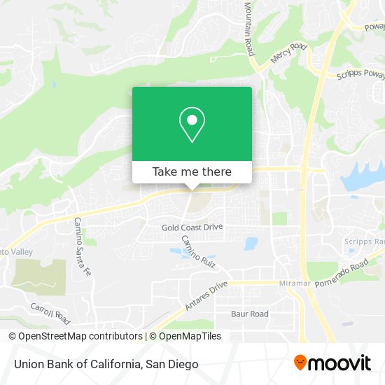 Mapa de Union Bank of California