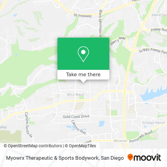 Mapa de Myowrx Therapeutic & Sports Bodywork