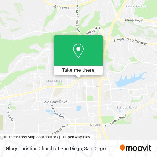 Glory Christian Church of San Diego map