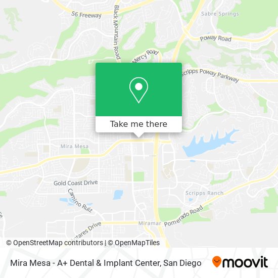 Mira Mesa - A+ Dental & Implant Center map