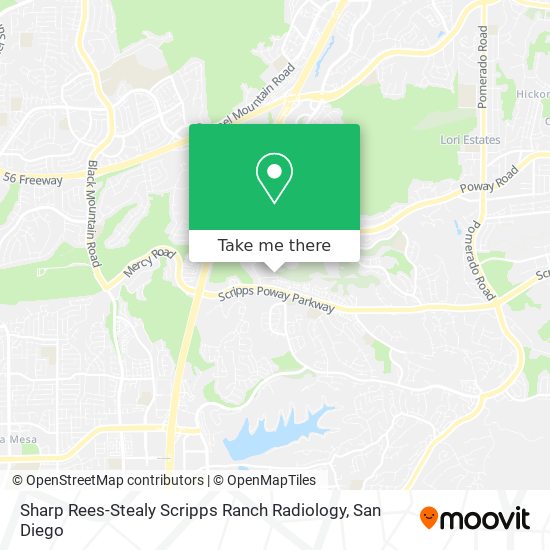 Mapa de Sharp Rees-Stealy Scripps Ranch Radiology