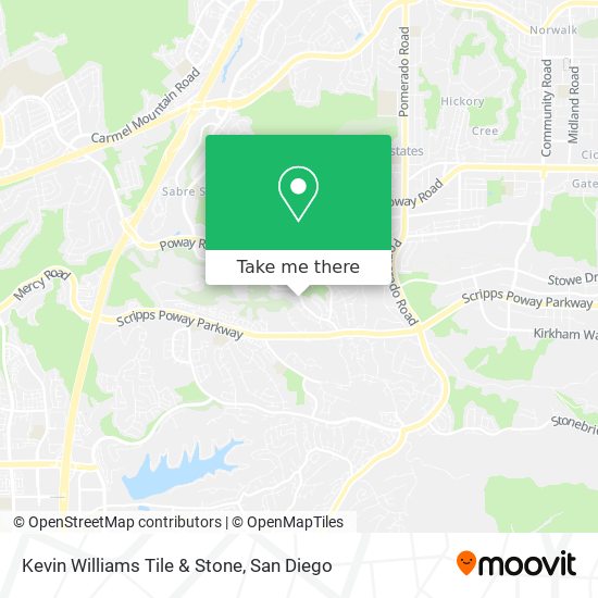 Kevin Williams Tile & Stone map