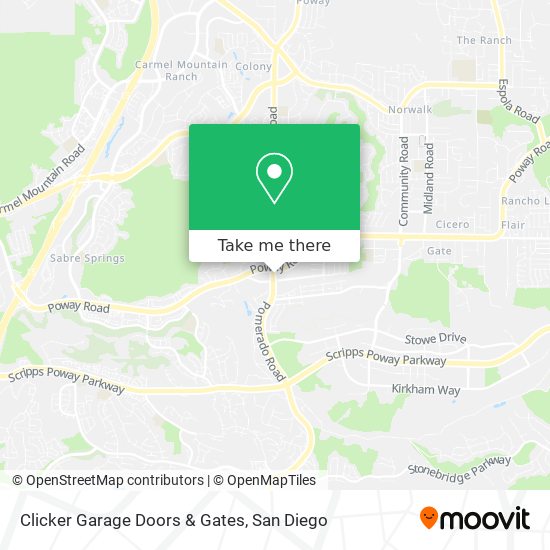 Mapa de Clicker Garage Doors & Gates