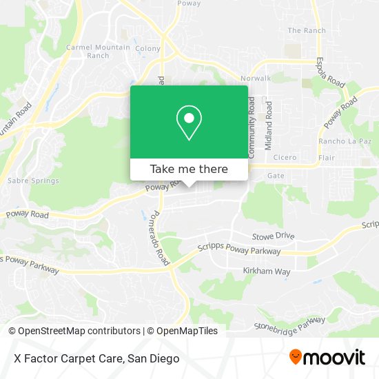 X Factor Carpet Care map