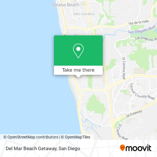 Del Mar Beach Getaway map