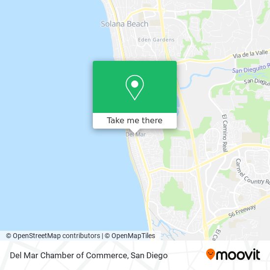 Del Mar Chamber of Commerce map