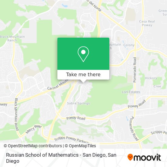 Mapa de Russian School of Mathematics - San Diego