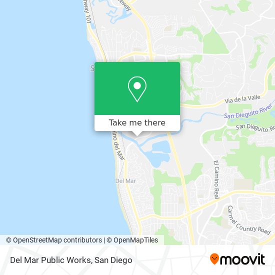 Del Mar Public Works map