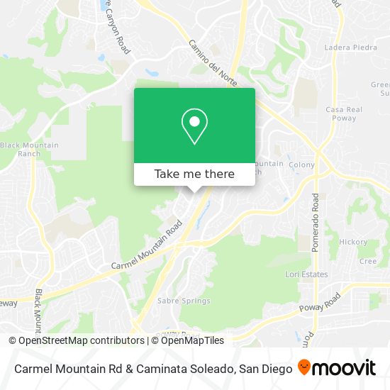 Carmel Mountain Rd & Caminata Soleado map