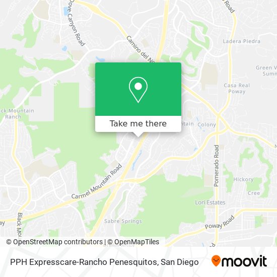 PPH Expresscare-Rancho Penesquitos map