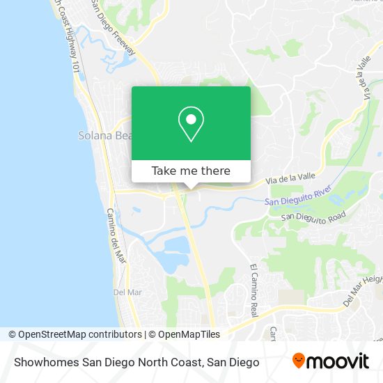 Showhomes San Diego North Coast map