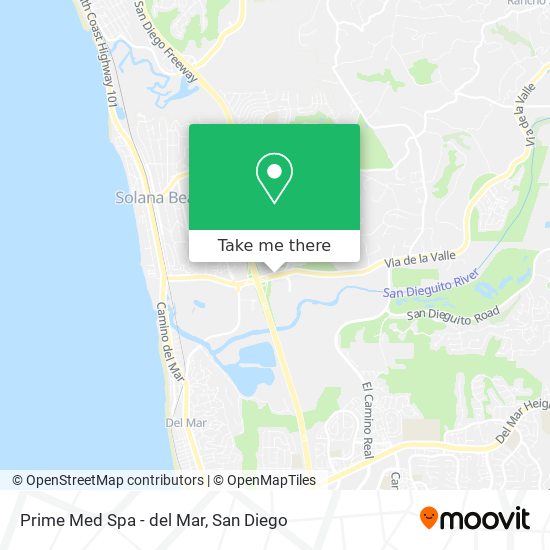 Prime Med Spa - del Mar map
