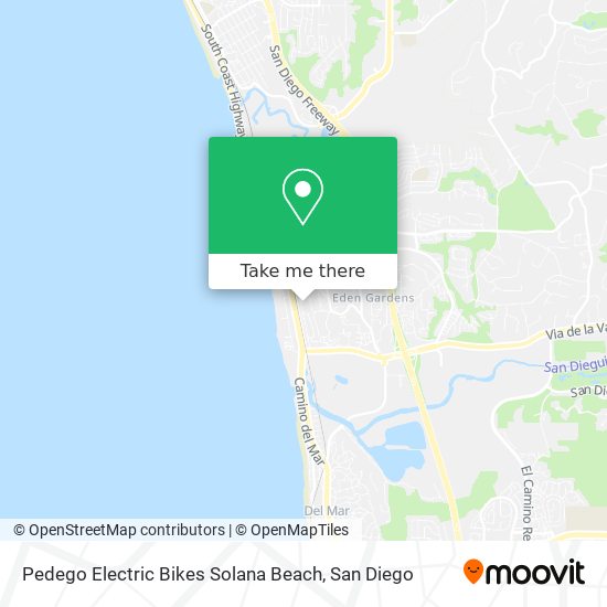 Mapa de Pedego Electric Bikes Solana Beach