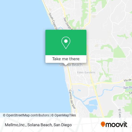 Mapa de Mellmo,Inc., Solana Beach