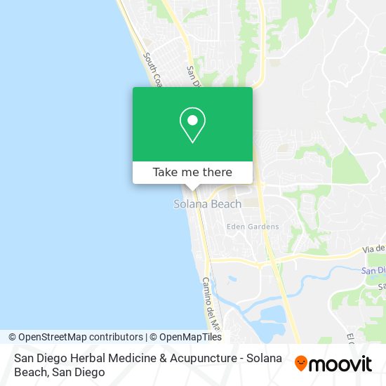 Mapa de San Diego Herbal Medicine & Acupuncture - Solana Beach
