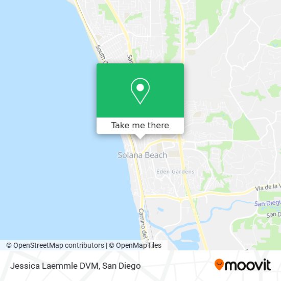 Jessica Laemmle DVM map