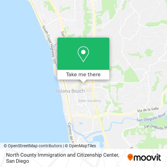 North County Immigration and Citizenship Center map