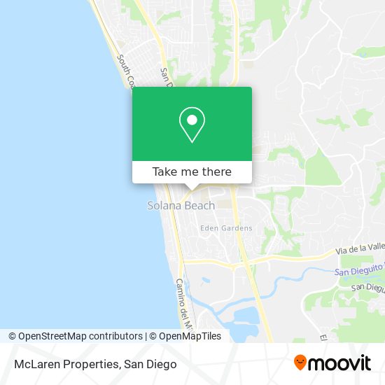 McLaren Properties map