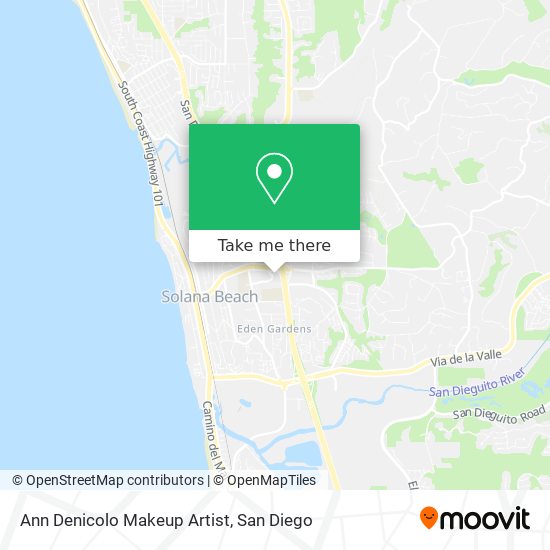 Ann Denicolo Makeup Artist map