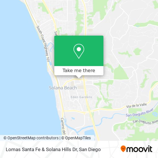 Lomas Santa Fe & Solana Hills Dr map