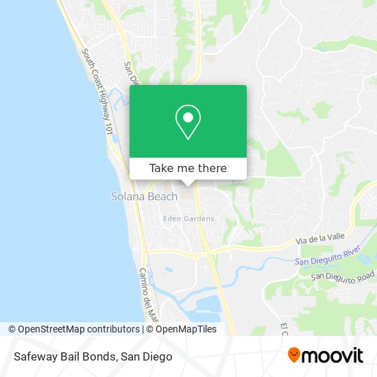 Safeway Bail Bonds map