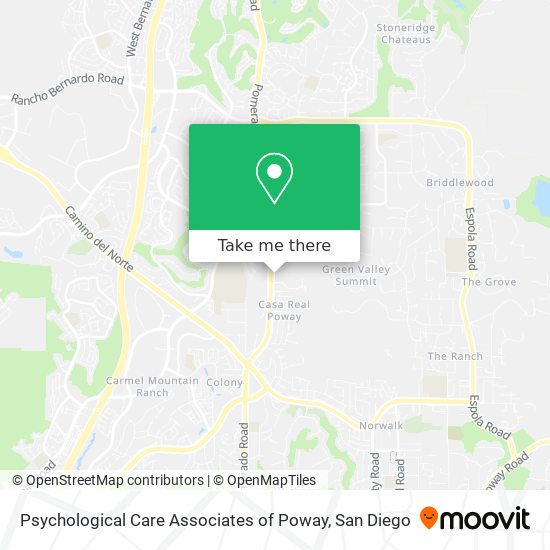 Psychological Care Associates of Poway map