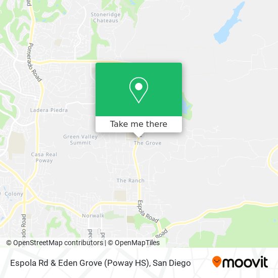 Mapa de Espola Rd & Eden Grove (Poway HS)