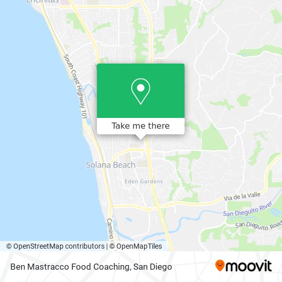 Ben Mastracco Food Coaching map