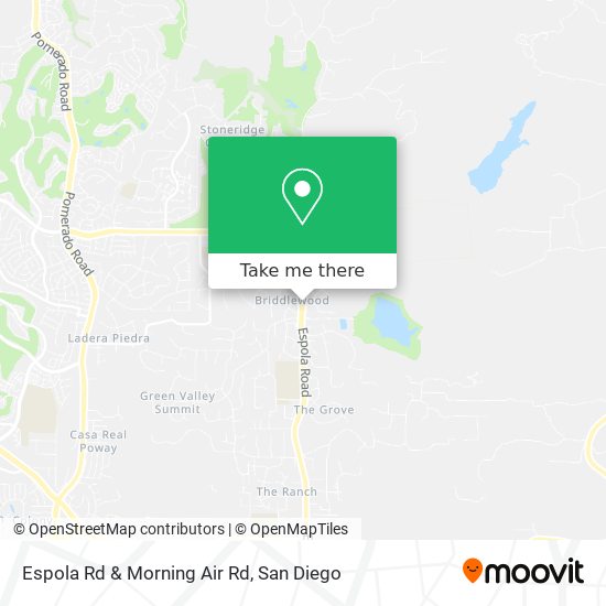 Espola Rd & Morning Air Rd map