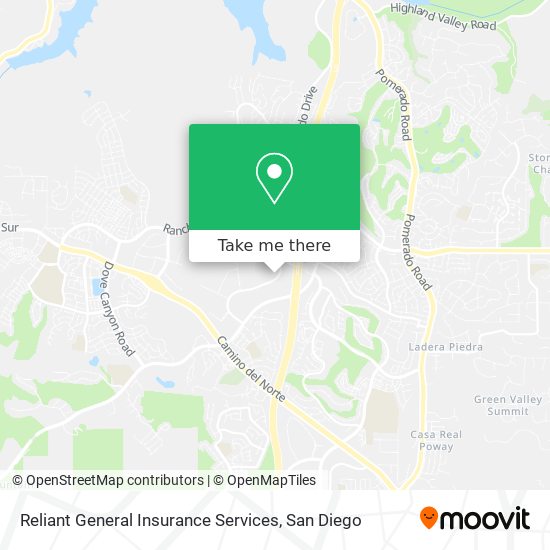 Reliant General Insurance Services map