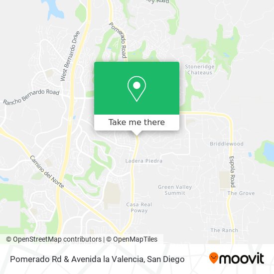 Pomerado Rd & Avenida la Valencia map