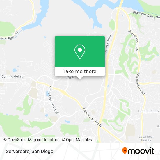 Servercare map