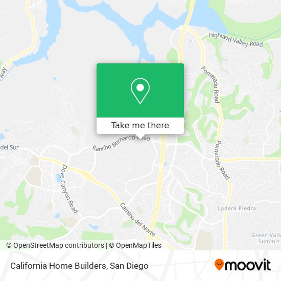 Mapa de California Home Builders