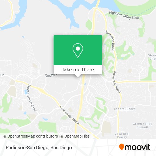 Radisson-San Diego map