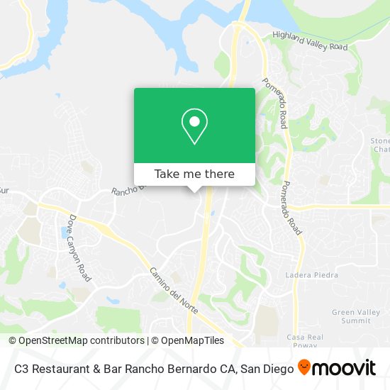 C3 Restaurant & Bar Rancho Bernardo CA map