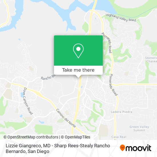 Lizzie Giangreco, MD - Sharp Rees-Stealy Rancho Bernardo map