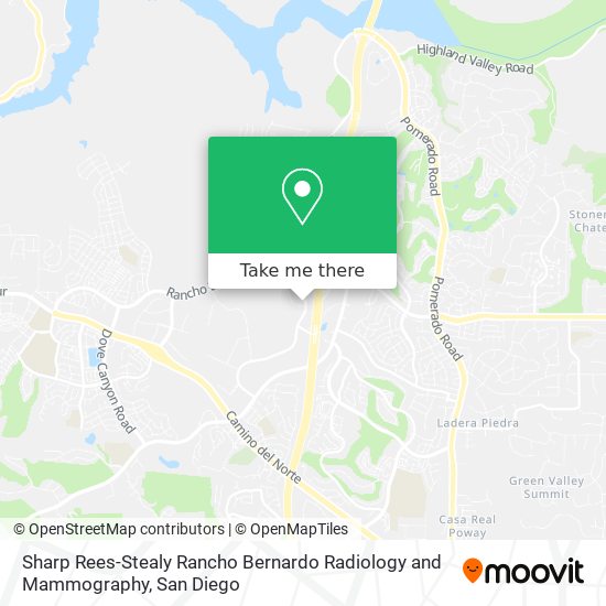 Sharp Rees-Stealy Rancho Bernardo Radiology and Mammography map