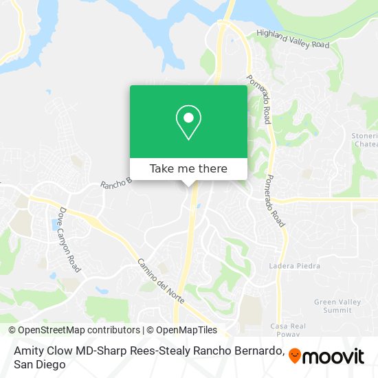 Amity Clow MD-Sharp Rees-Stealy Rancho Bernardo map