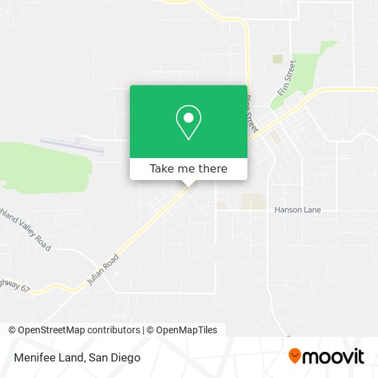 Menifee Land map