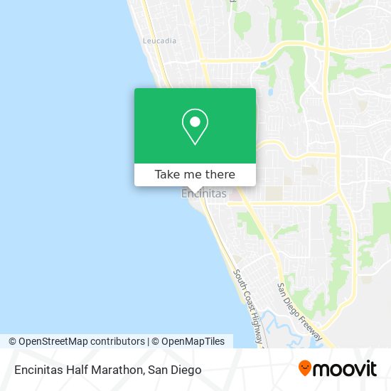 Encinitas Half Marathon map